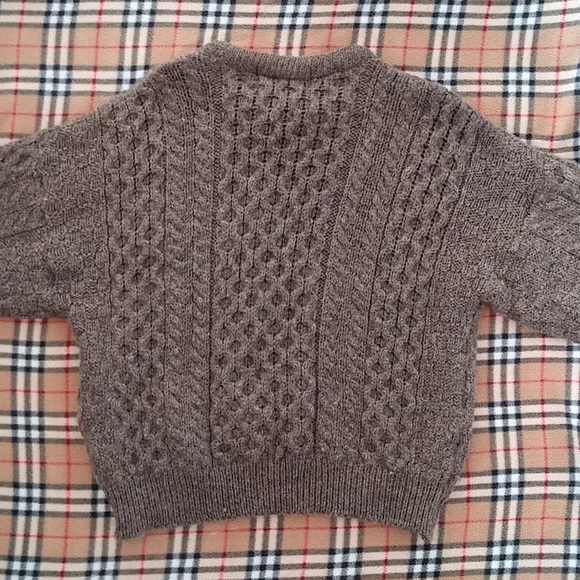 Irish Homecraft 100% naturally diled wool sweater - Picture 5 of 6